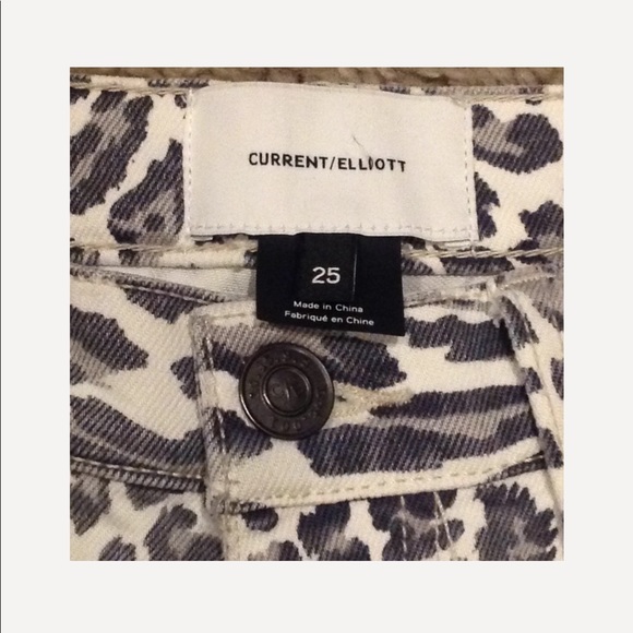 NWT Current/Elliott Animal Print Skinny Jeans - Picture 5 of 8